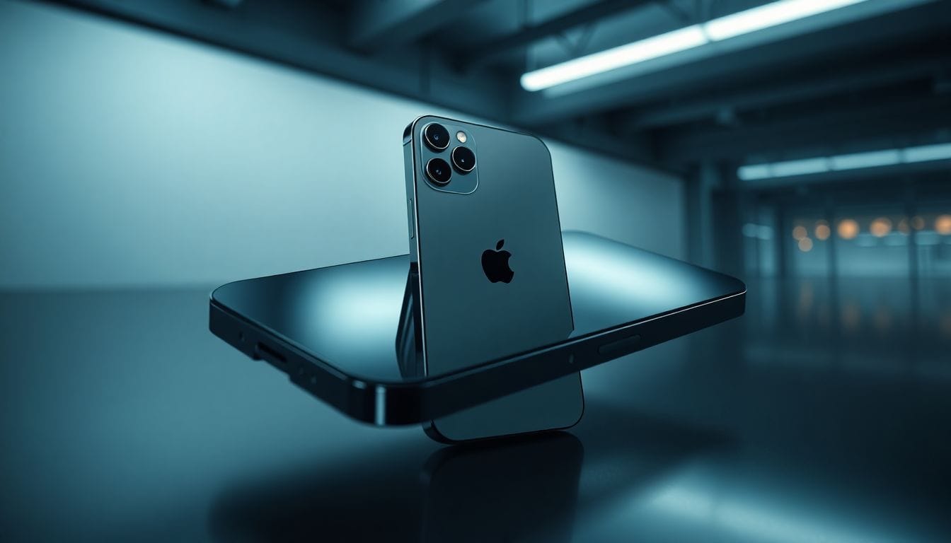 Imagem detalhada do iPhone 16 (256 GB), que agora tem uma oferta de 40% no Mercado Livre, ideal para o Dia das Mães 2026. A visualização ilustra sua tela OLED vibrante e o sistema de câmeras duplas inovador.