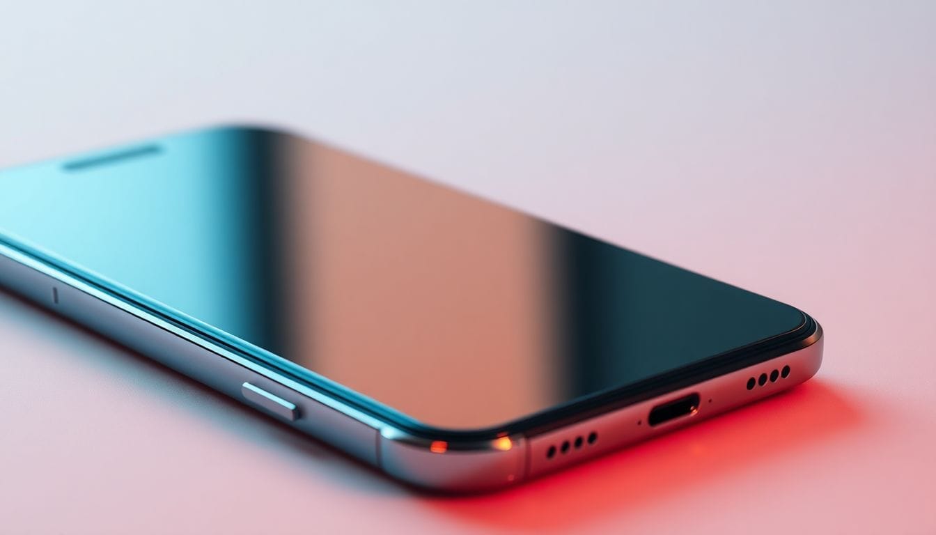 Um smartphone moderno com 256 GB de armazenamento, ideal para quem busca um dispositivo que combina estilo e desempenho em 2026, permitindo o armazenamento de diversas fotos, vídeos e aplicativos sem preocupações.