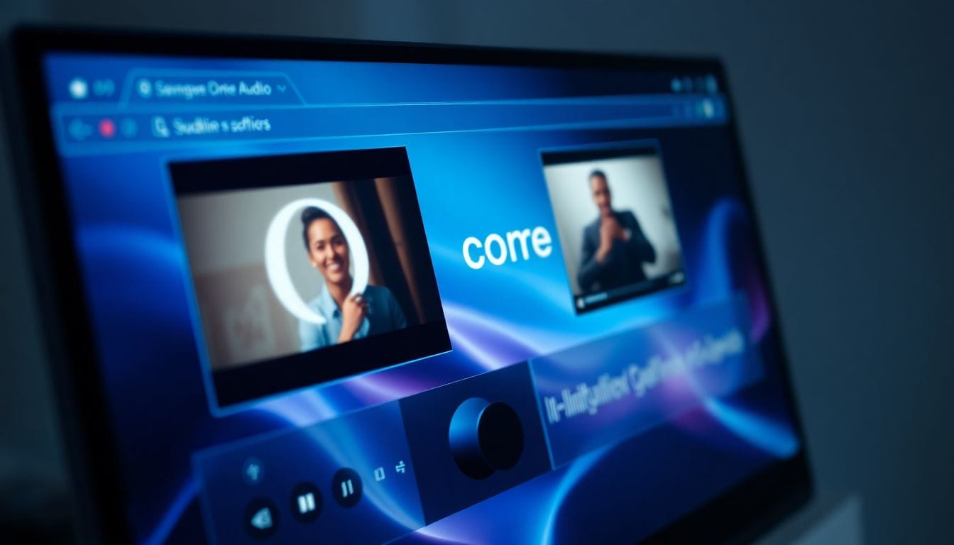 Imagem detalhada que mostra a interface do Opera One, destacando o novo recurso de ampliação de áudio de até 500% e a experiência aprimorada de PiP, ideal para quem busca uma navegação e streaming de vídeo mais potentes.