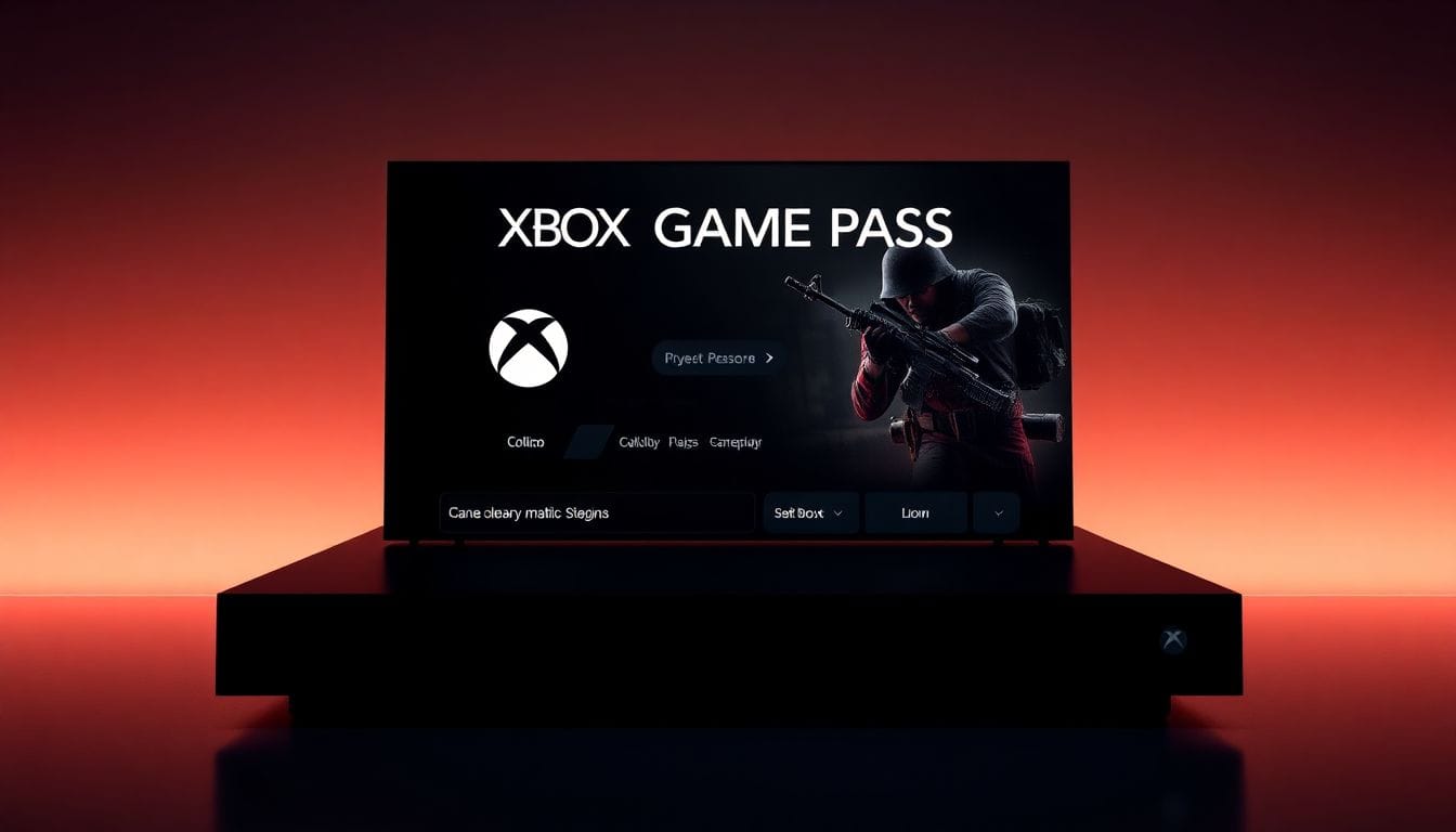 Imagem representativa da nova interface do Xbox Game Pass, destacando a ausência de jogos da franquia Call of Duty, refletindo as recentes mudanças na plataforma de assinatura de jogos da Microsoft.