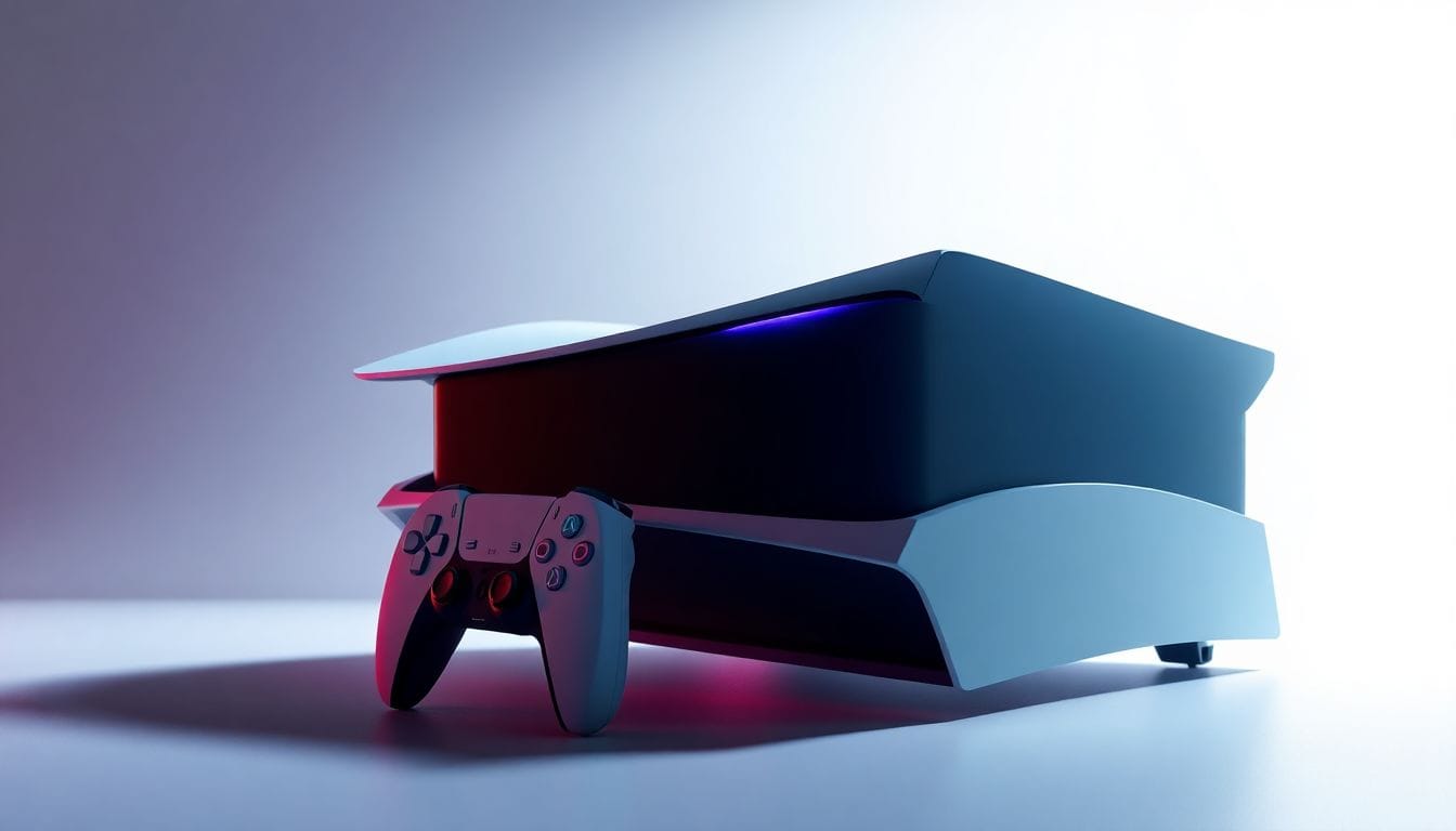 Imagem do console PlayStation 5, simbolizando o fim abrupto do jogo multiplayer Destruction AllStars pela Sony, que já foi um título popular entre os jogadores.