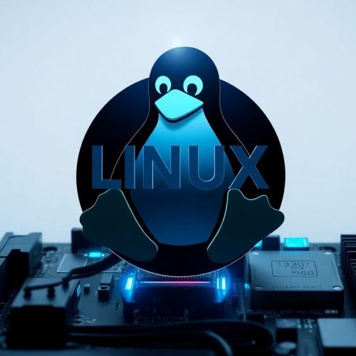 Imagem que representa a transição para o Linux, destacando a performance e modernidade do sistema, em contraste com o Windows que foi deixado para trás.