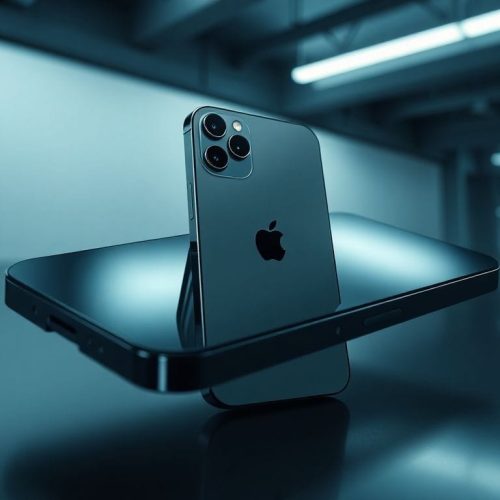 Imagem detalhada do iPhone 16 (256 GB), que agora tem uma oferta de 40% no Mercado Livre, ideal para o Dia das Mães 2026. A visualização ilustra sua tela OLED vibrante e o sistema de câmeras duplas inovador.