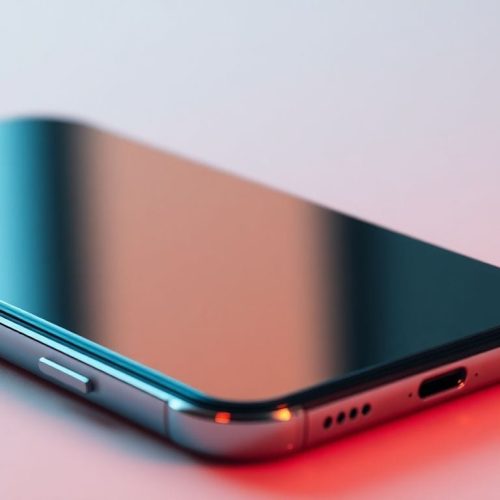 Um smartphone moderno com 256 GB de armazenamento, ideal para quem busca um dispositivo que combina estilo e desempenho em 2026, permitindo o armazenamento de diversas fotos, vídeos e aplicativos sem preocupações.