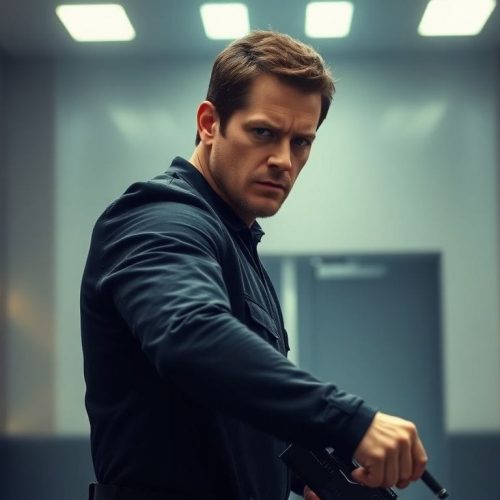 James Marsden em cena do novo projeto da Apple TV, 'Disavowed', um thriller de ação onde ele interpreta um ex-oficial da CIA em busca de um assassino enquanto lida com temas de traição e redenção.