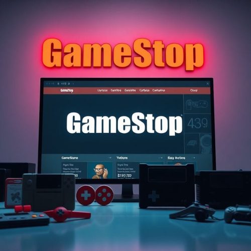 Imagem retratando a tensão entre o CEO da GameStop, Ryan Cohen, e o eBay, simbolizando a proibição de Cohen na plataforma após ele tentar vender itens de colecionador em uma ação pública vinculada ao mercado de ações meme.