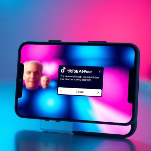 Imagem mostrando um smartphone com a interface do TikTok destacando a nova opção de assinatura sem anúncios, evidenciando a experiência do usuário no aplicativo e a mudança na forma como os dados são usados para publicidade.