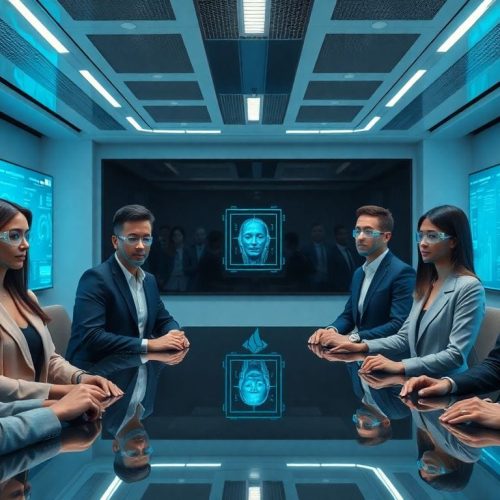 Reunião virtual com verificação de identidade em tempo real, abordando como o Zoom se une à World para garantir a autenticidade dos participantes, evidenciando a segurança em reuniões online.